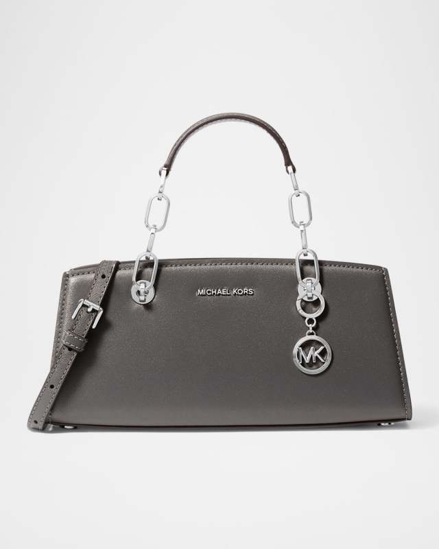 Cynthia Small East-West Leather Satchel Bag